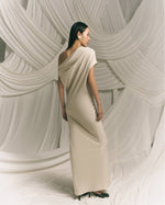 Load image into Gallery viewer, Euralie Asymmetrical Shoulder Dress
