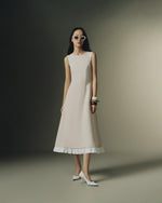 Load image into Gallery viewer, The Capucine Midi Dress with Ruffled Trin
