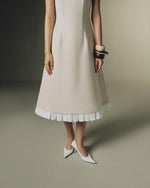 Load image into Gallery viewer, The Capucine Midi Dress with Ruffled Trin
