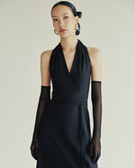 Load image into Gallery viewer, The Tabitha Halter Linen Dress
