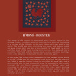 Load image into Gallery viewer, H&#39;mong - Rooster Handmade Silk Scarf
