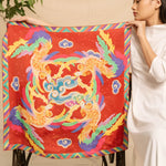 Load image into Gallery viewer, Phoenix - Wings of Sanctuary Handmade Silk Scarf
