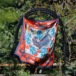 Load image into Gallery viewer, H&#39;mong - Rooster and Corn Handmade Silk Scarf
