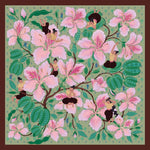 Load image into Gallery viewer, Thai - Bauhinia and Fairies Handmade Silk Scarf
