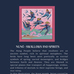 Load image into Gallery viewer, Nung - Swallows and Spirits Handmade Silk Scarf
