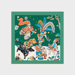 Load image into Gallery viewer, Xmas Square Silk Scarf
